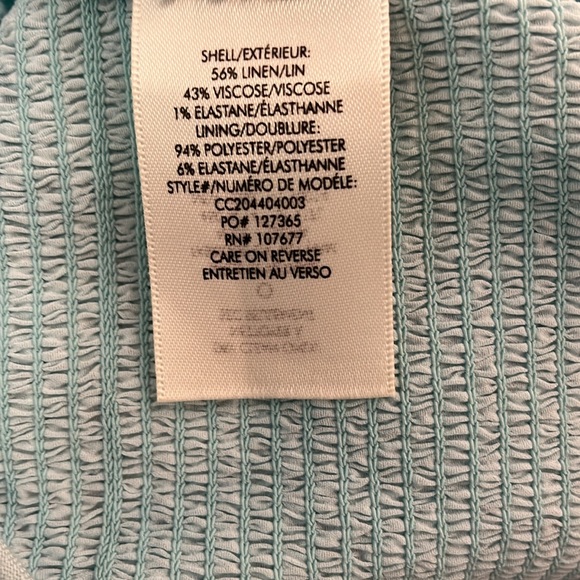 Alice + Olivia Ruffle Tier Top in Powder Blue Size 14 - Picture 8 of 9